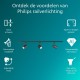 Philips EasyLink Zilo - Spot - GU10 fitting - Maximaal wattage: 7W - Zwart - 3-pack - Railverlichting