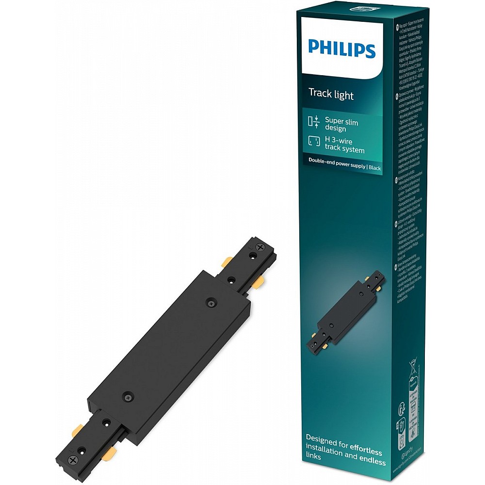 Philips EasyLink - Dubbelzijdige stroomaansluiting - Zwart - Railverlichting