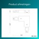 Philips EasyLink - Connector - L-vormige connector - Rechtse hoek - Zwart - Railverlichting