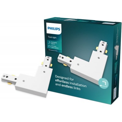 Philips EasyLink - Connector - L-vormige connector - Rechtse hoek - Wit - Railverlichting