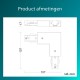 Philips EasyLink - Connector - L-vormige connector - Linkse hoek - Zwart - Railverlichting