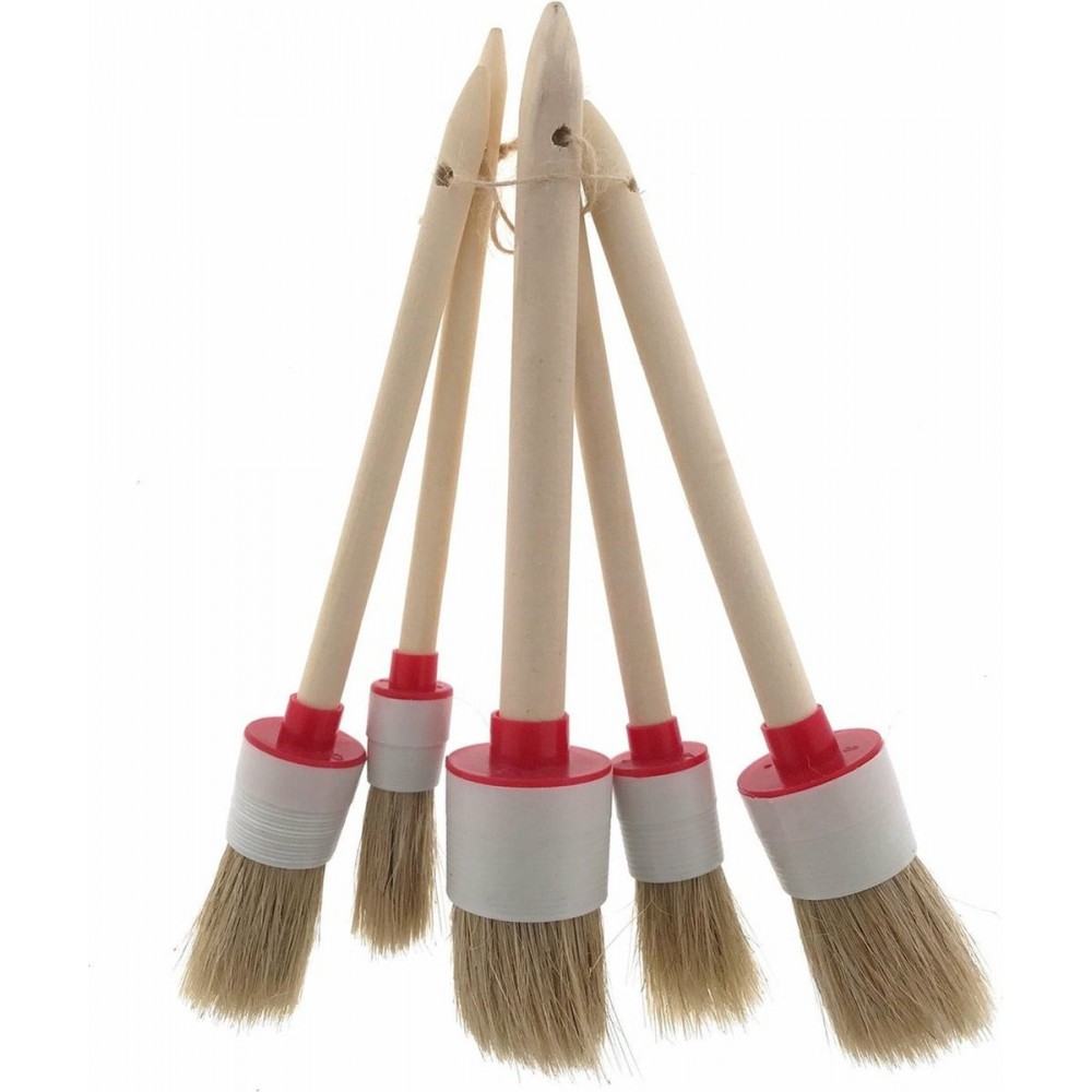 Benson Kwastenset - Rond - 5 maten - Precisiewerk en grote oppervlaktes - 5 stuks