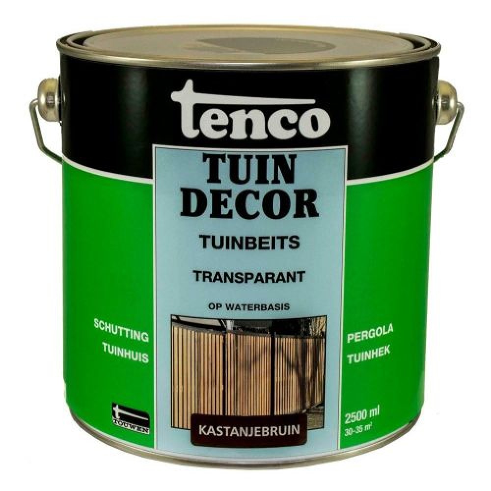 Tenco tuindecor beits transparant kastanjebruin - 2,5 liter