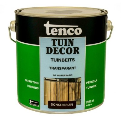 Tenco tuindecor beits transparant donkerbruin - 2,5 liter