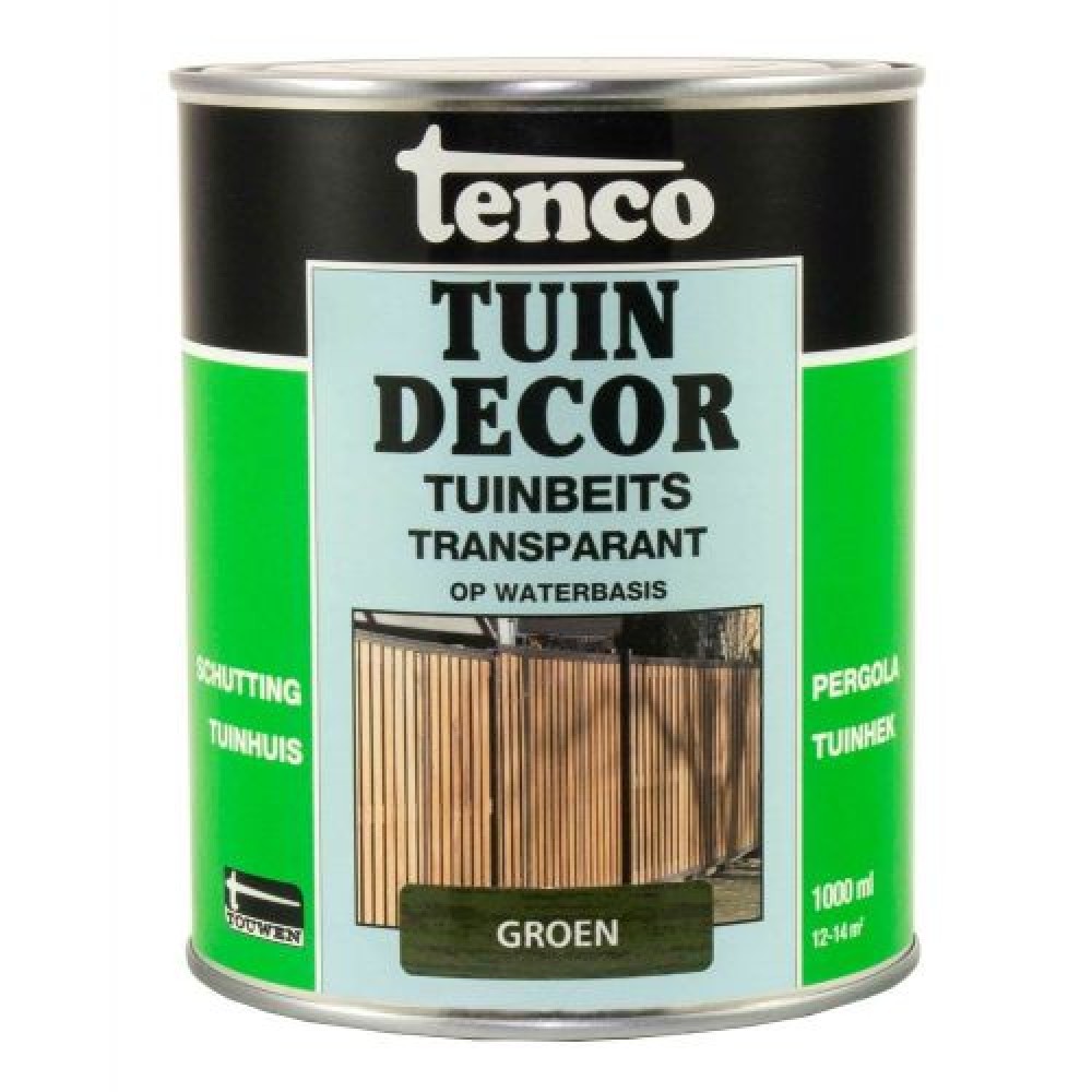 Tenco tuindecor beits transparant groen - 1 liter