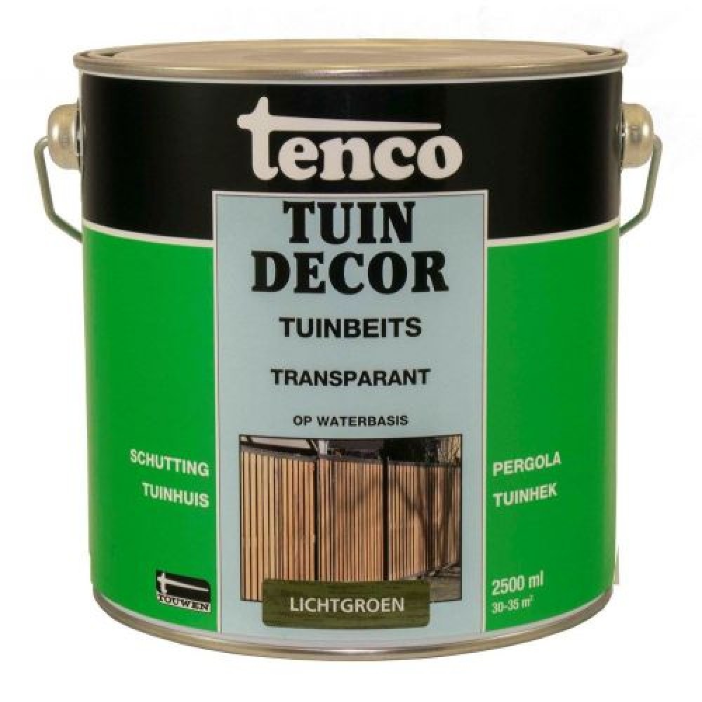 Tenco tuindecor beits transparant lichtgroen - 2,5 liter