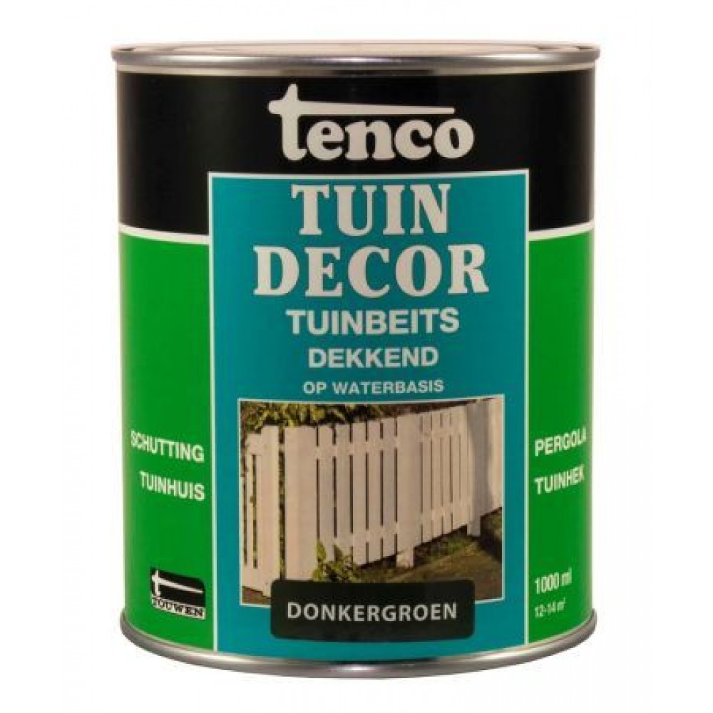 Tenco tuindecor beits dekkend donkergroen - 1 liter