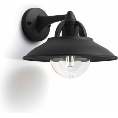 Philips myGarden Cormorant Wandlamp - 1 Lichtpunt - E27 - Zwart