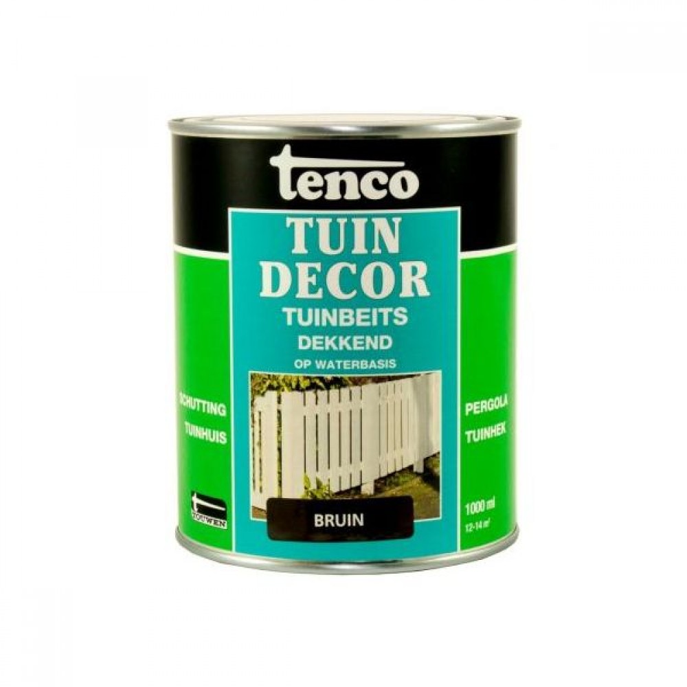 Tenco tuindecor beits dekkend bruin - 1 liter