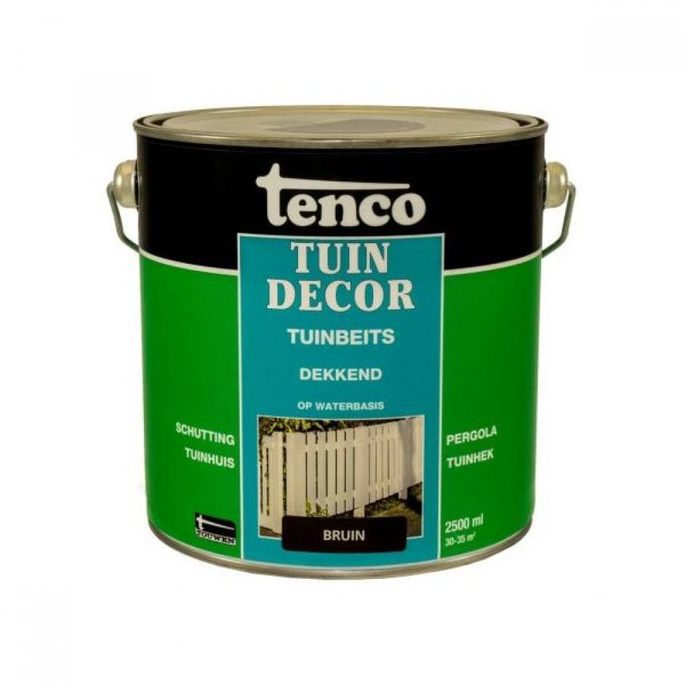 Tenco tuindecor beits dekkend bruin - 2,5 liter