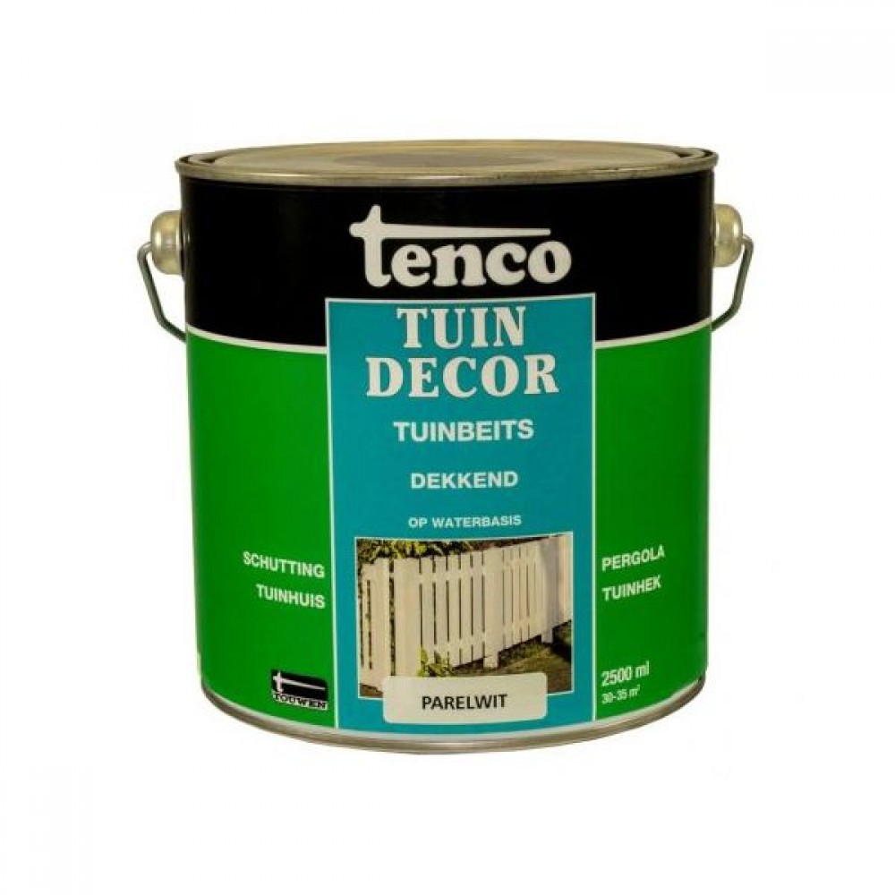 Tenco tuindecor beits dekkend parelwit - 2,5 liter