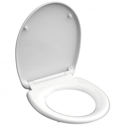 SCHÜTTE Toiletbril WHITE duroplast toiletzitting wc bril met soft-close wit