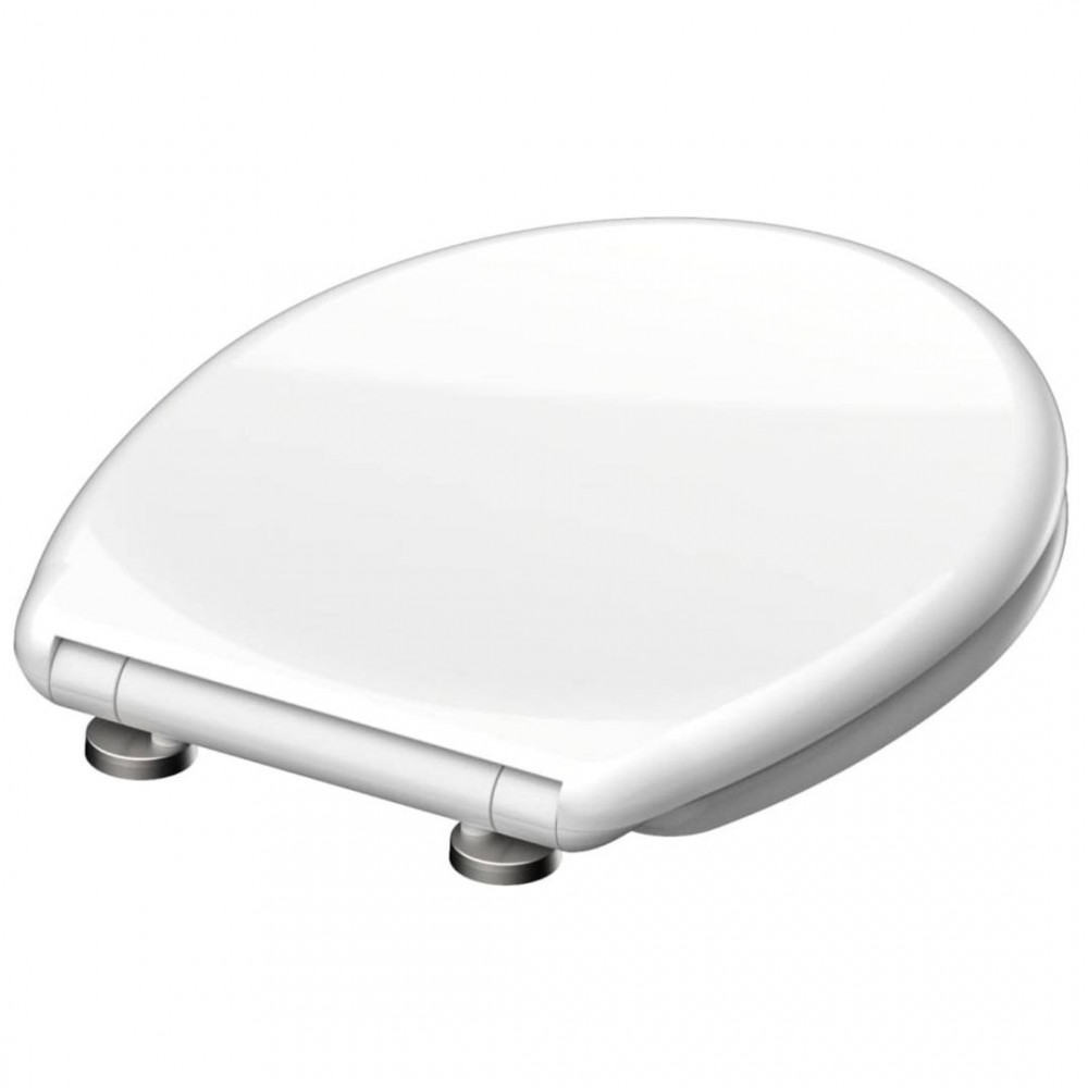 SCHÜTTE Toiletbril WHITE duroplast toiletzitting wc bril met soft-close wit