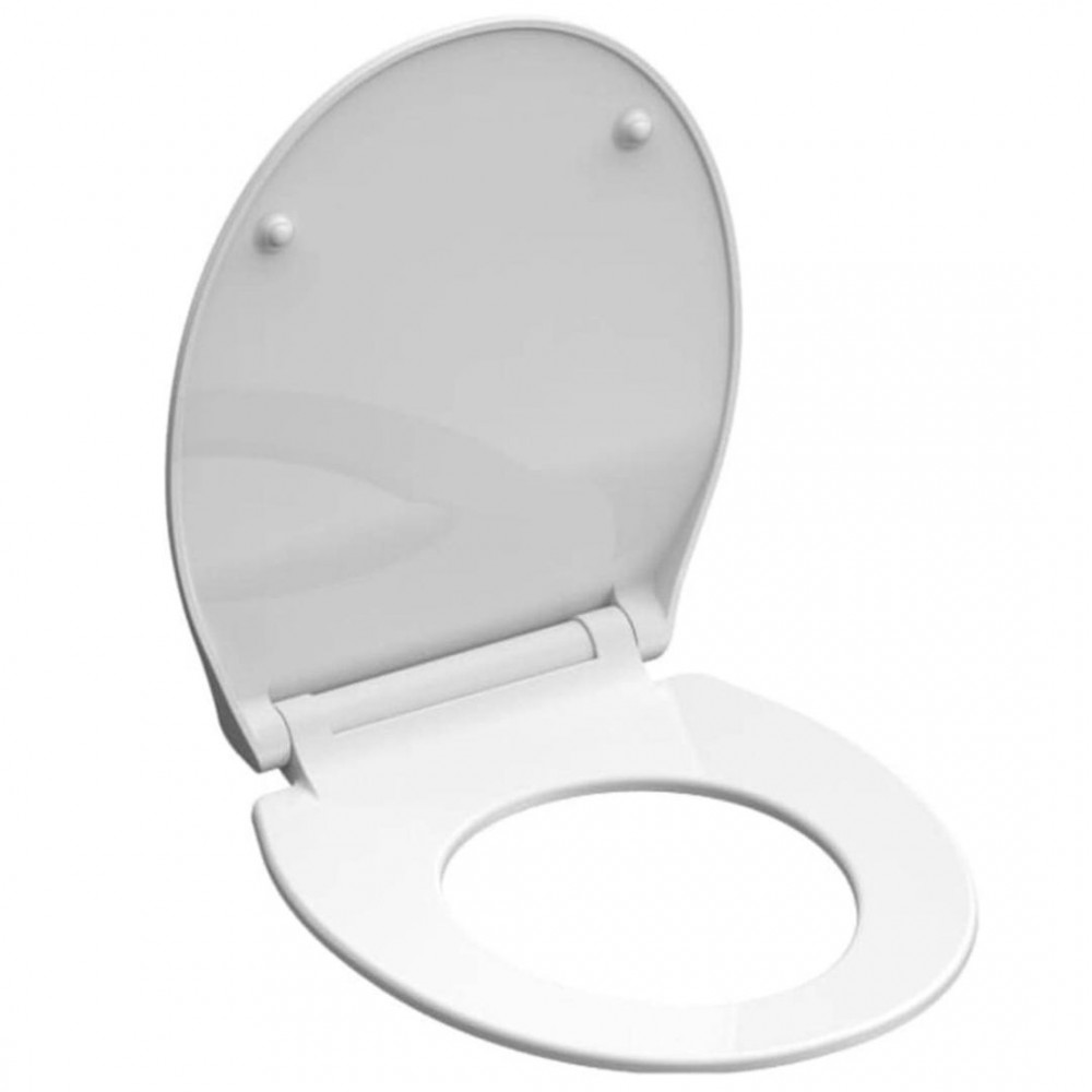 SCHÜTTE SLIM WHITE duroplast toiletzitting wc bril met soft-close wit