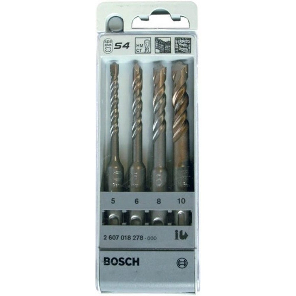 Bosch Borenset 110mm 5/6/8/10mm (sds plus) - Bouwkern.com Online | Bouwkern H. Hamstra B.V. | Vuurwerk Gorredijk