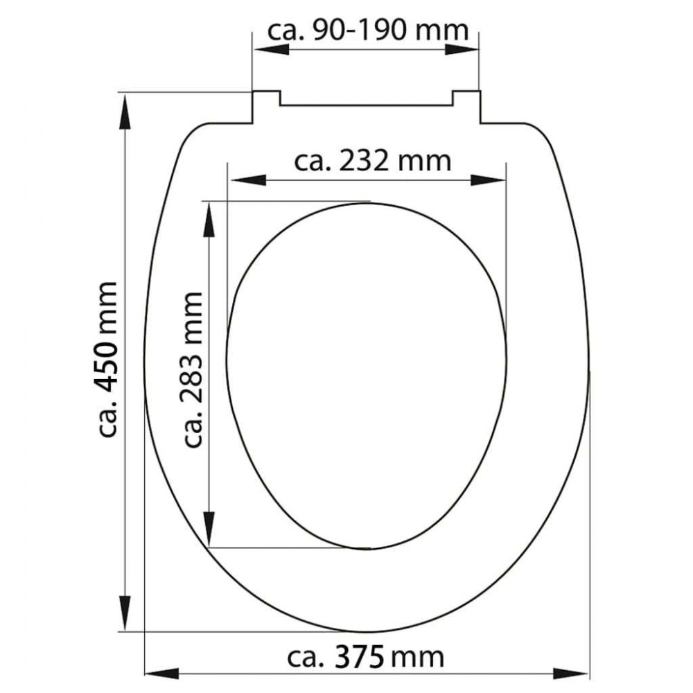 SCHÜTTE Toiletbril met soft-close quick-release grijs duroplast