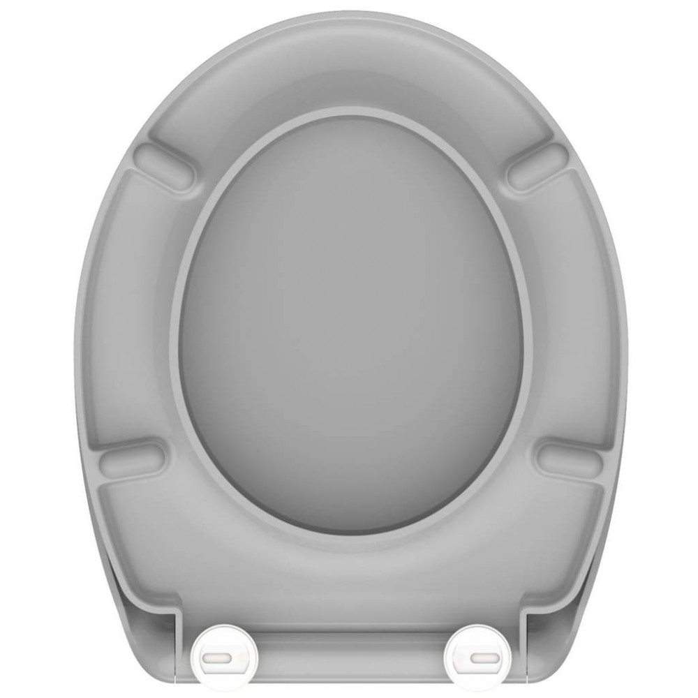 SCHÜTTE Toiletbril met soft-close quick-release grijs duroplast