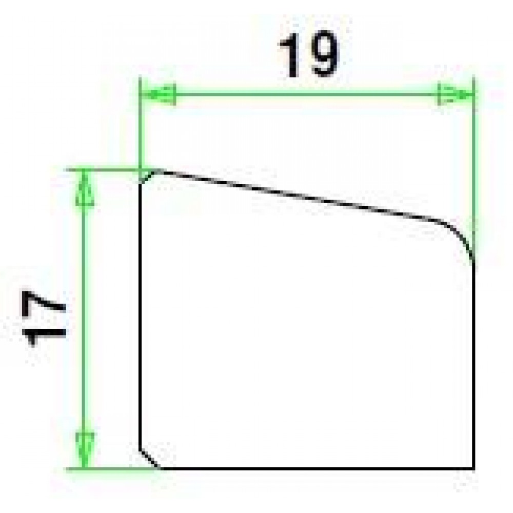 Meranti glaslat C1 17X19mm 460cm