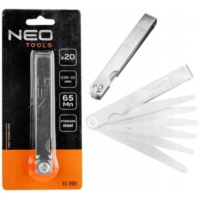 Neo tools Voelersset 0,05 t/m 1,00 22 delig