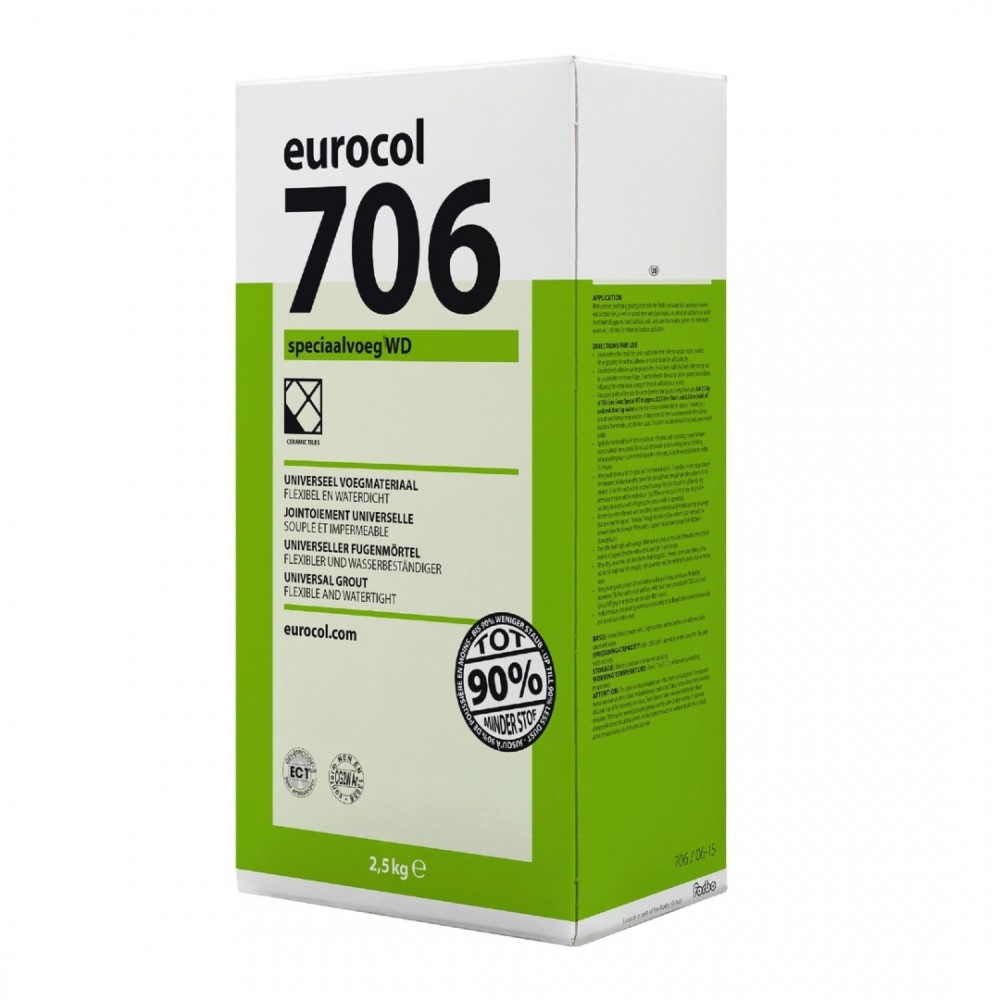 Eurocol 706 speciaal voegmortel antraciet 2,5kg