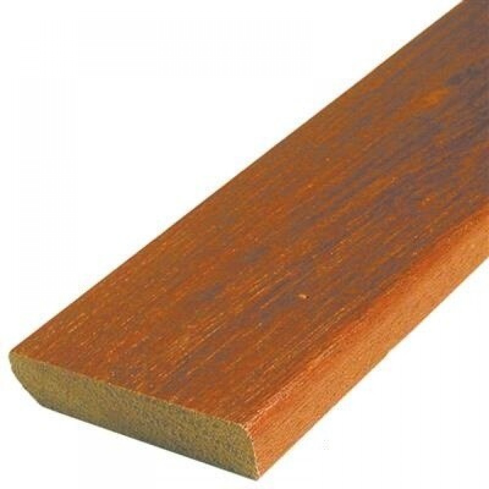 Hardhouten Plint 12x55mm 490cm Gelakt