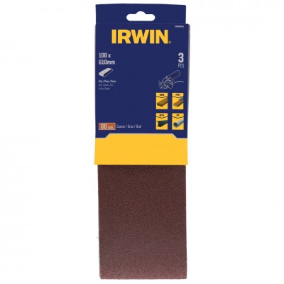 Irwin schuurband 100 x 610 mm K60 voor Makita, 3 stuks