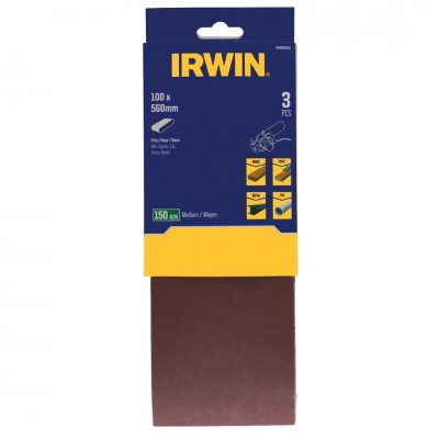 Irwin schuurband 100 x 560 mm K150 voor AEG, 3 stuks