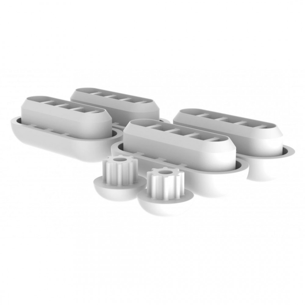 Schutte Buffer voor thermoset WC-bril, wit kunststof voor 82000, 823xx-serie