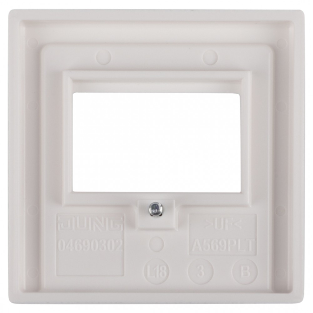 Jung AS500 centraalplaat TAE/USB - polarwit