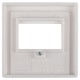 Jung AS500 centraalplaat TAE/USB - polarwit