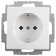 Busch-Jaeger Balance contactdoos inbouw - 1-voudig - randaarde - polarwit