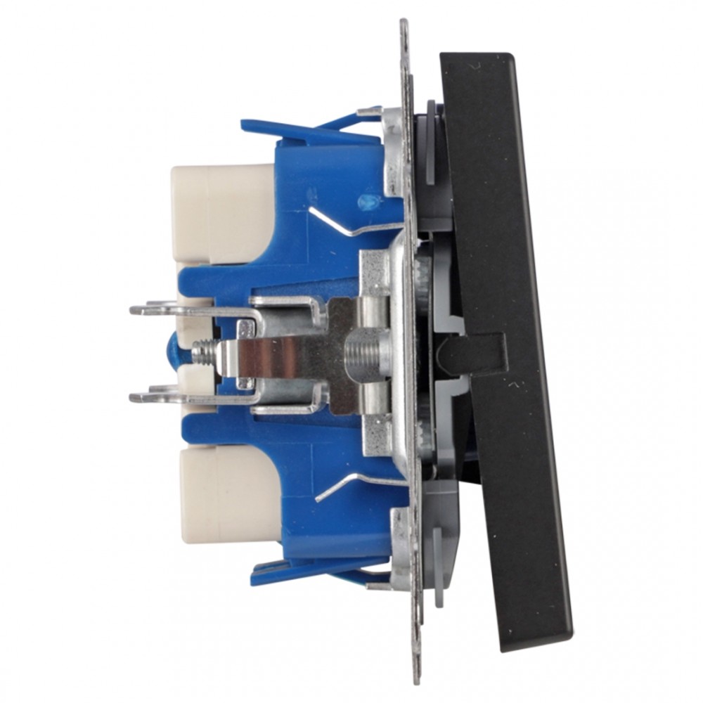 Busch-Jaeger Future Linear schakelaar inbouw - kruis - zwart