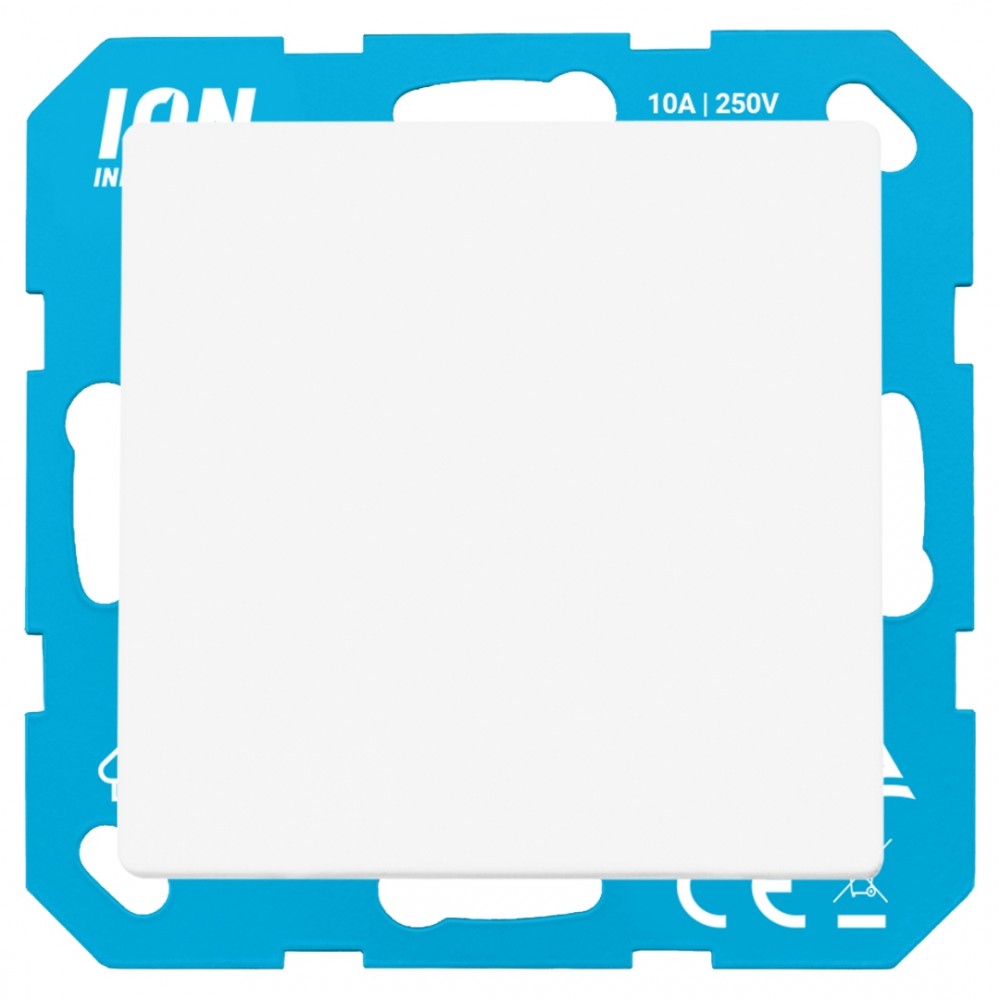 ION Industries V1/J1 schakelaar inbouw - kruis - alpin wit