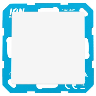 ION Industries V1/J1 schakelaar inbouw - kruis - alpin wit