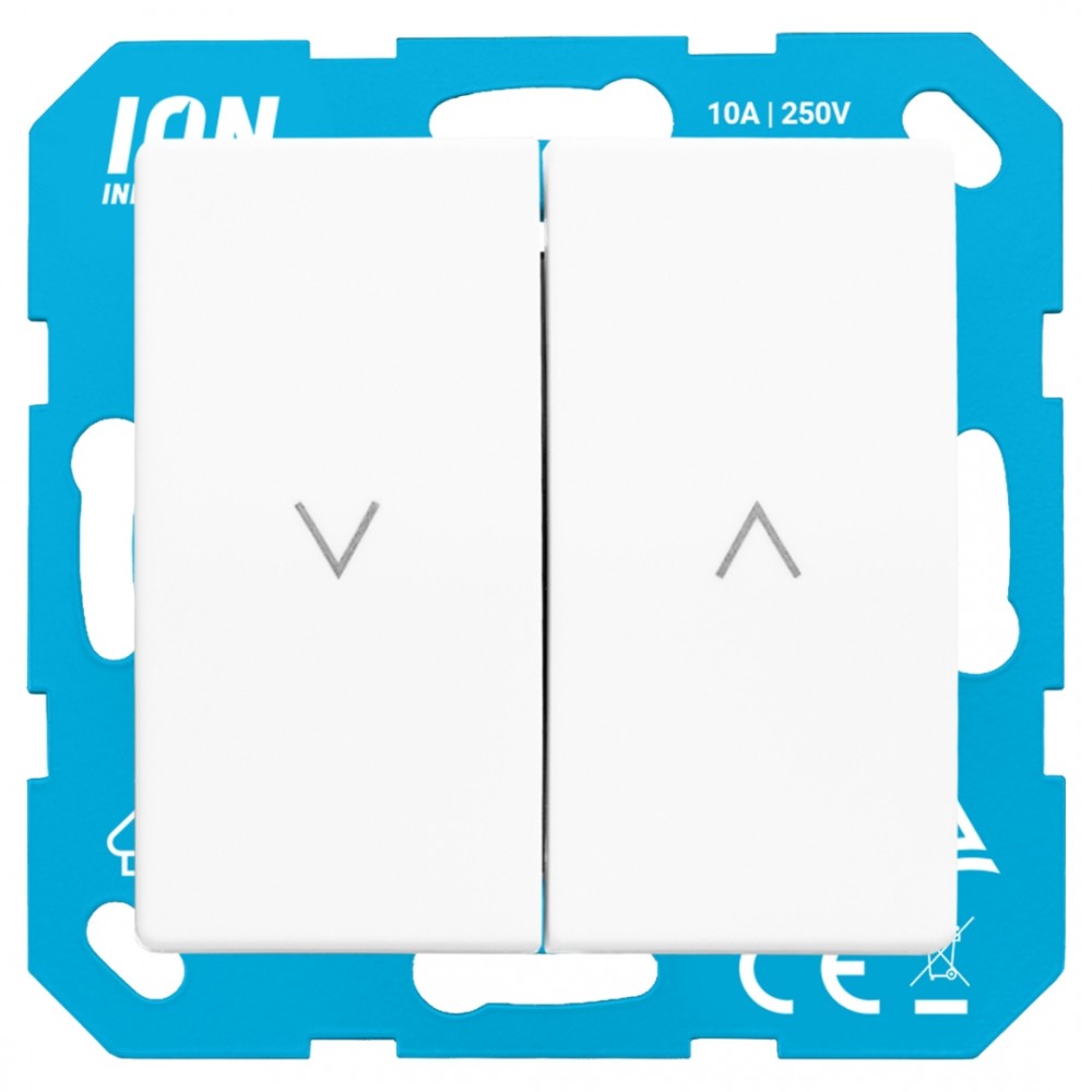 ION Industries V1/J1 jaloezieschakelaar inbouw - actief wit