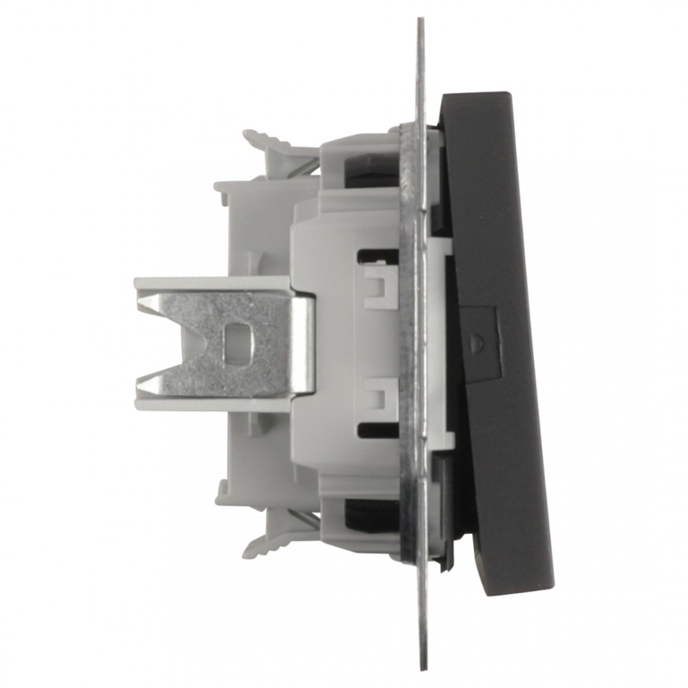 Gira E2 schakelaar inbouw - wissel - zwart