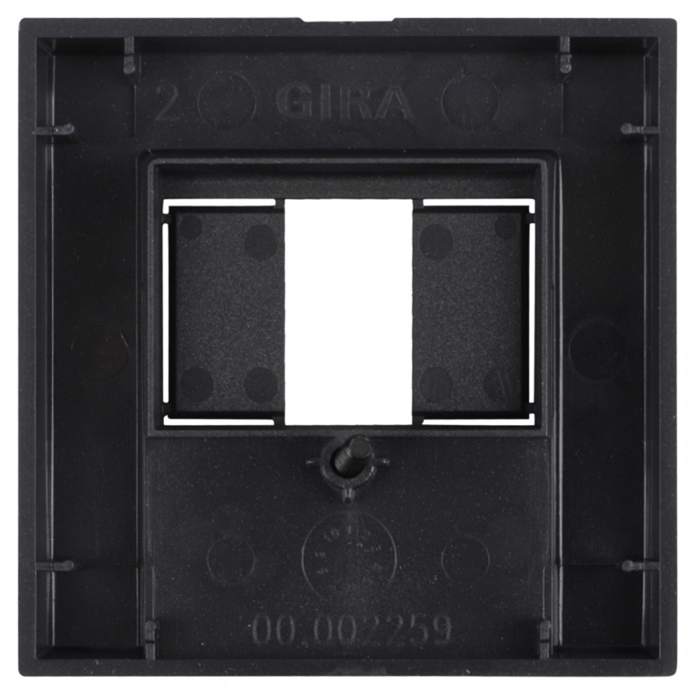 Gira E2 afdekplaat TAE/USB - zwart