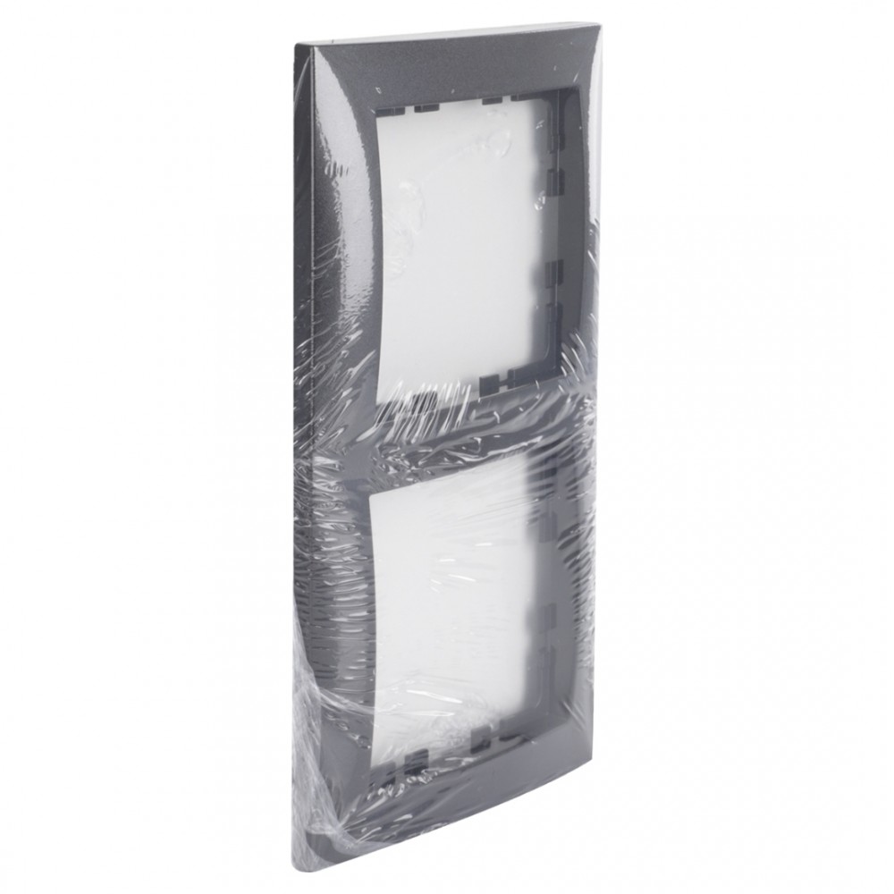 Berker S1 afdekraam inbouw - 2-voudig - antraciet