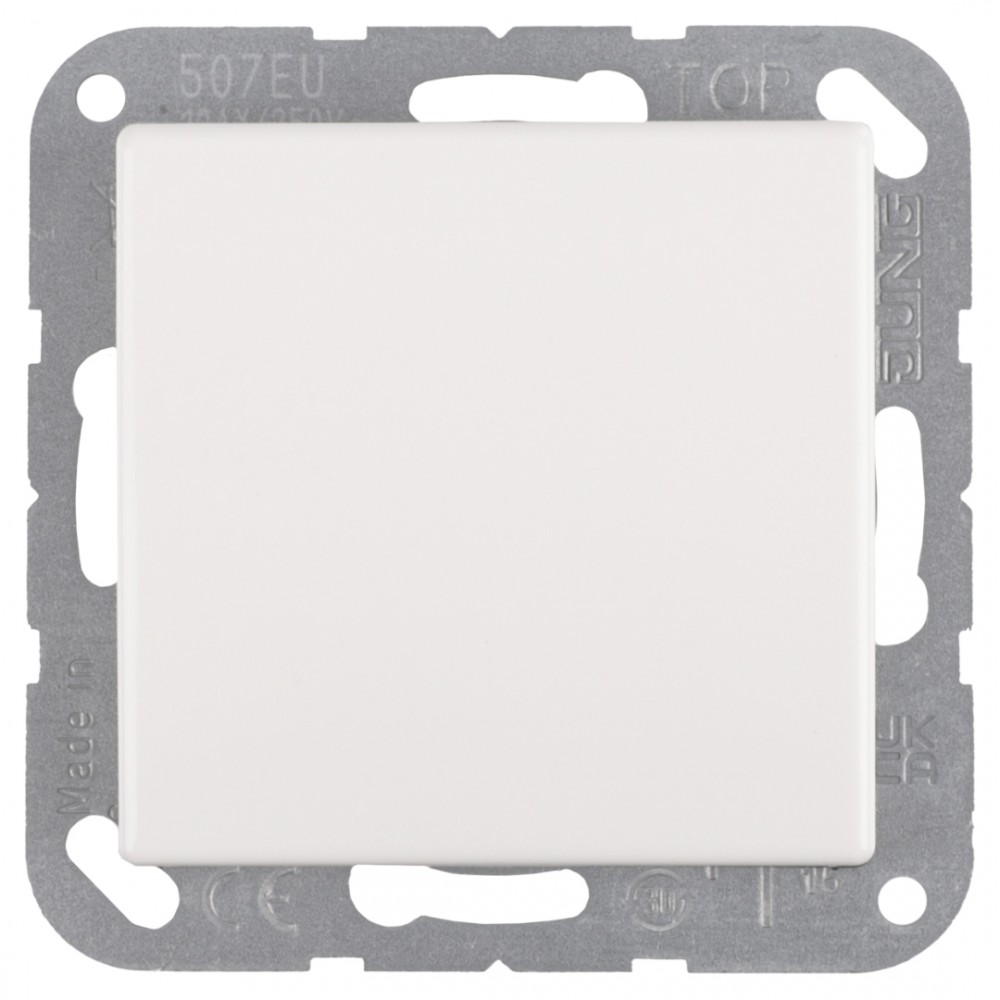 Jung AS500 schakelaar inbouw - kruis - polarwit