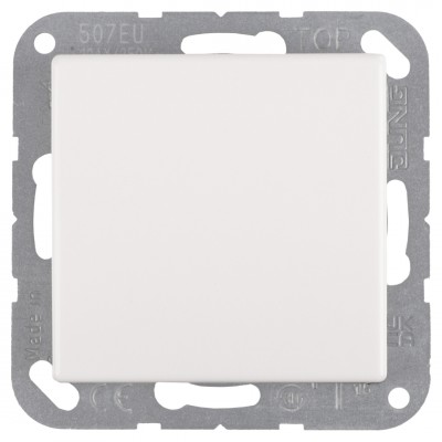 Jung AS500 schakelaar inbouw - kruis - polarwit