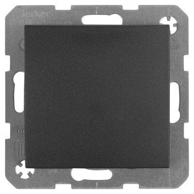 Berker S1 schakelaar inbouw - wissel - antraciet