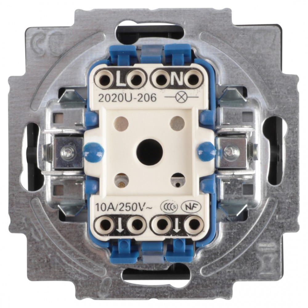 Busch-Jaeger Future Linear schakelaar inbouw - impuls - maakcontact - zwart