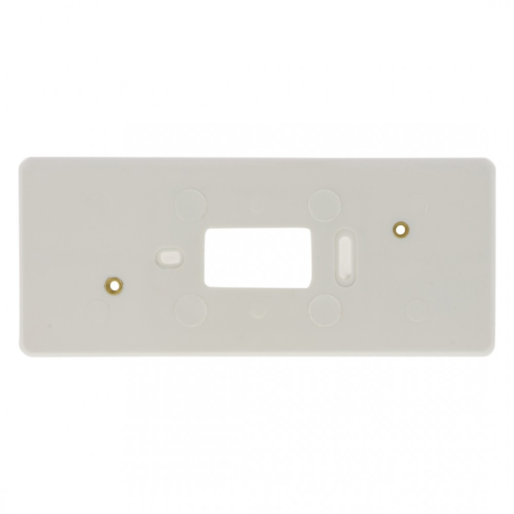 montageplaat met felsmoer - m4 - 3-voudig - polarwit