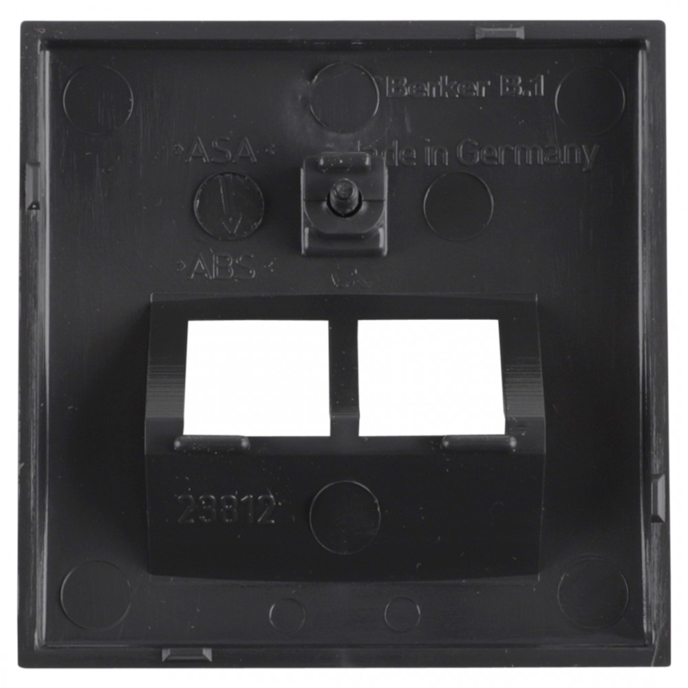 Berker S1 centraalplaat telefoon/data - 2 x 8-polig - antraciet