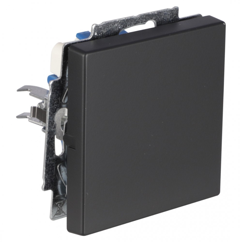 Busch-Jaeger Future Linear schakelaar inbouw - impuls - maakcontact - zwart