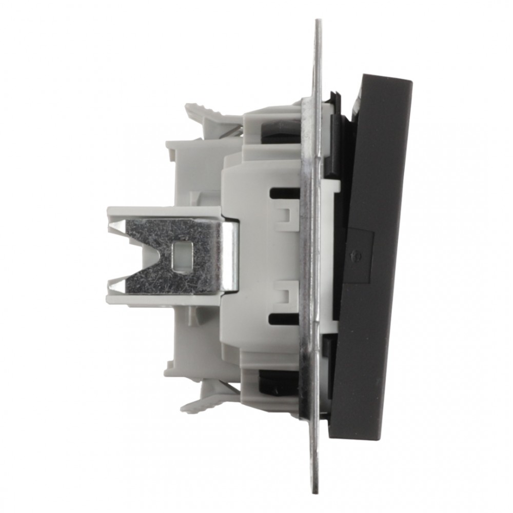 Gira E2 schakelaar inbouw - serie - zwart