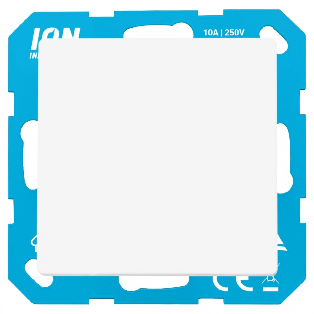 ION Industries V1/J1 schakelaar inbouw - impuls - alpin wit