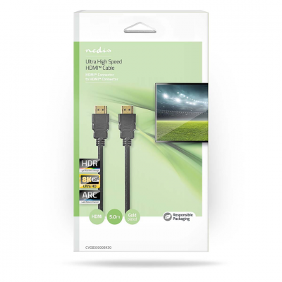 Ultra High Speed HDMI-Kabel Zwart 5 meter Ultra High Speed HDMI-Kabel Zwart 5 meter