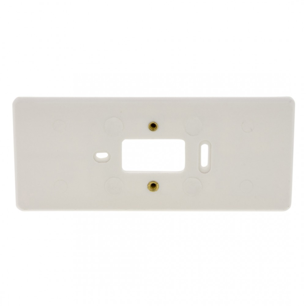 montageplaat met felsmoer - m4 - 3-voudig - polarwit