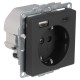 Gira E2 contactdoos inbouw - 1-voudig - USB A/C - zwart